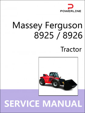 Книга по ремонту трактора Massey Ferguson 8925 / 8926 в формате PDF (на английском языке)