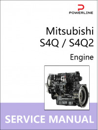 Mitsubishi S4Q / S4Q2, керівництво з ремонту двигуна у форматі PDF (англійською мовою)