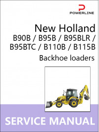 New Holland B90B / B95B / B95BLR / B95BTC / B110B / B115B, руководство по ремонту и эксплуатации экскаватора-погрузчика в электронном виде (на английском языке)