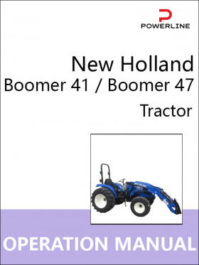 Книга по эксплуатации и техническому обслуживанию трактора New Holland Boomer 41 / Boomer 47 в формате PDF (на английском языке)