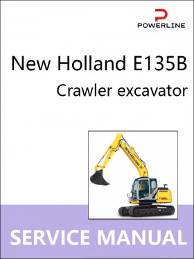 Книга по ремонту экскаватора New Holland E135B в формате PDF (на английском языке)
