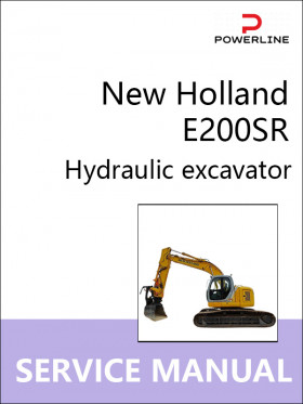 Книга по ремонту экскаватора New Holland E200SR в формате PDF (на английском языке)