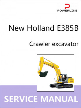 Книга по ремонту экскаватора New Holland E385B в формате PDF (на английском языке)