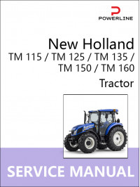New Holland TM 115 / TM 125 / TM 135 / TM 150 / TM 160, руководство по ремонту и эксплуатации трактора в электронном виде (на английском языке)