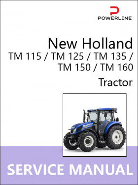 Книга по ремонту трактора New Holland TM 115 / TM 125 / TM 135 / TM 150 / TM 160 в формате PDF (на английском языке)