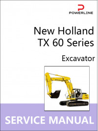 New Holland TX 60 Series, руководство по ремонту и эксплуатации экскаватора в электронном виде (на английском языке)