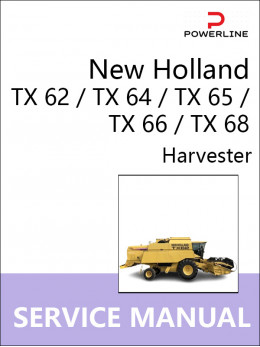 New Holland TX 62 / TX 64 / TX 65 / TX 66 / TX 68, руководство по ремонту и эксплуатации комбайна в электронном виде (на английском языке)