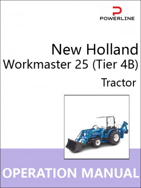 Книга з експлуатації та технічного обслуговування трактора New Holland Workmaster 25 (Tier 4B) у форматі PDF (англійською мовою)