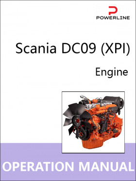 Книга по эксплуатации и техническому обслуживанию двигателя Scania DC09 (XPI) в формате PDF (на английском языке)