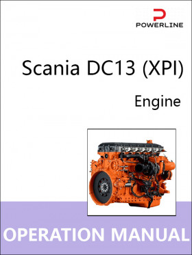 Книга по эксплуатации и техническому обслуживанию двигателя Scania DC13 (XPI) в формате PDF (на английском языке)