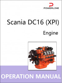 Двигатель Scania DC16 (XPI), инструкция по эксплуатации и техническому обслуживанию в электронном виде (на английском языке)