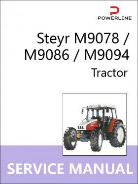 Книга по ремонту трактора Steyr M9078 / M9086 / M9094 с 1994 по 2003 год в формате PDF (на английском языке)