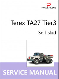 Самосвал Terex TA27 Tier3, руководство по ремонту и эксплуатации в электронном виде (на английском языке)