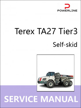 Книга по ремонту самосвала Terex TA27 Tier3 в формате PDF (на английском языке)