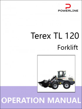 Terex TL 120 forklift, operation and maintenance e-manual