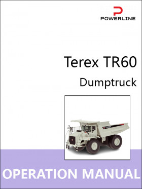 Terex TR60 dump truck, operation and maintenance e-manual