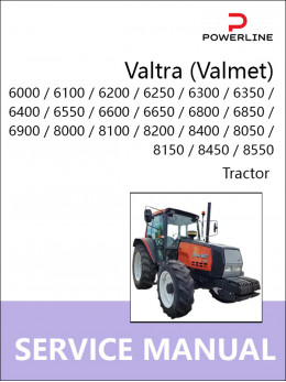 Valtra (Valmet) 6000 / 6100 /  6200 / 6250 / 6300 / 6350 / 6400 / 6550 / 6600 / 6650 / 6800 / 6850 / 6900 / 8000 / 8100 / 8200 / 8400 / 8050 / 8150 / 8450 / 8550, руководство по ремонту и эксплуатации трактора в электронном виде (на английском языке)