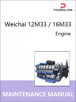 Двигатель Weichai 12M33 / 16M33, инструкция по эксплуатации и техническому обслуживанию в электронном виде (на английском языке)
