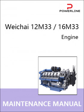 Книга по эксплуатации и техническому обслуживанию двигателя Weichai 12M33 / 16M33 в формате PDF (на английском языке)