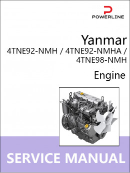 Двигатели Yanmar 4TNE92-NMH / 4TNE92-NMHA / 4TNE98-NMH, руководство по ремонту в электронном виде (на английском языке)