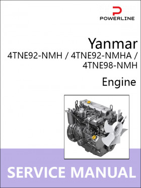 Книга по ремонту двигателей Yanmar 4TNE92-NMH / 4TNE92-NMHA / 4TNE98-NMH в формате PDF (на английском языке)