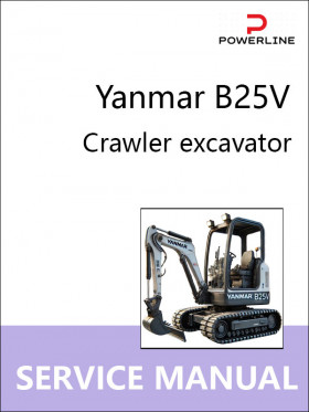 Книга по ремонту экскаватора Yanmar B25V в формате PDF (на английском языке)