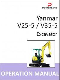 Yanmar V25-5 / V35-5, руководство по эксплуатации и техобслуживанию экскаватора в электронном виде (на английском языке)