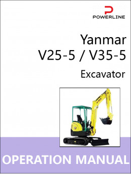 Yanmar V25-5 / V35-5, руководство по эксплуатации и техобслуживанию экскаватора в электронном виде (на английском языке)