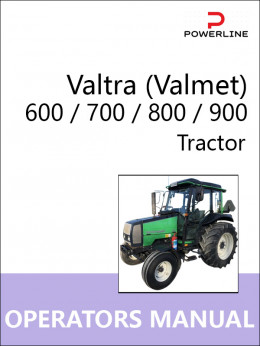 Трактор Valtra (Valmet) 600 / 700 / 800 / 900, инструкция по эксплуатации и техническому обслуживанию в электронном виде (на английском языке)