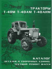 Tractors T-40M / T-40AM / T 40ANM, service e-manual and part catalog (in Russian)