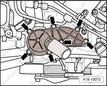 Замена термостата ауди а6