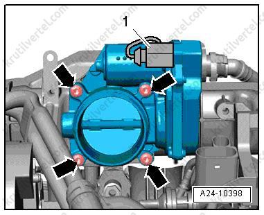 блок дроссельной заслонки Audi Q3, блок дроссельной заслонки Ауди Ку3