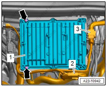 снятие и установка блока управления двигателем Audi Q7 с 2015 года, снятие и установка блока управления двигателем Ауди Кью7 с 2015 года