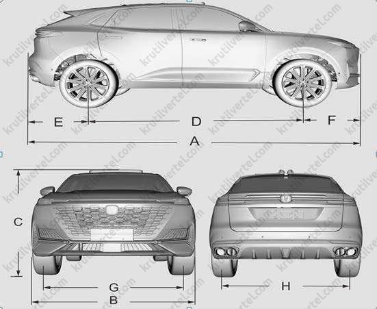 технические характеристики Changan UNI-K с 2021 года, технические характеристики Чанган Юни-К с 2021 года