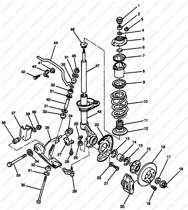 Передняя подвеска шевроле ланос