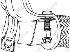 снятие и установка глушителя Daewoo Lanos, снятие и установка глушителя Chevrolet Lanos, снятие и установка глушителя Lanos Sens