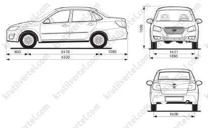 техническая информация автомобиля Datsun On-Do, техническая информация автомобиля Датсун Он-До