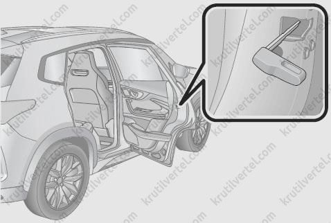механический выключатель замка Exeed LX с 2019 года, механический выключатель замка Эксид ЭлИкс с 2019 года