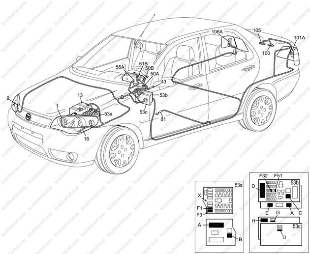 Fiat albea схема электрооборудования