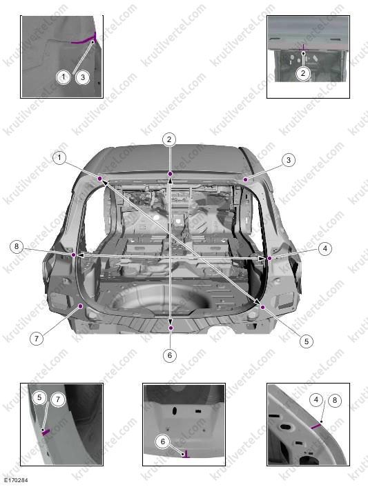 кузовные размеры Ford B-Max, кузовные размеры Форд Б-Макс