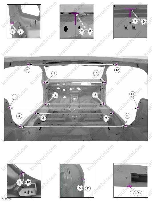 кузовные размеры Ford B-Max, кузовные размеры Форд Б-Макс