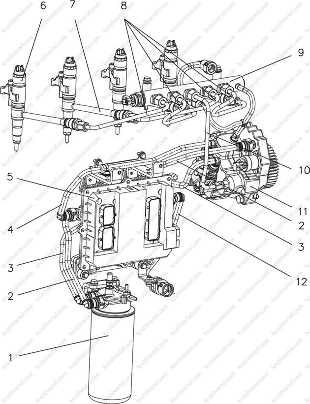 система питания топливом Газон Next с 2014 года, система питания топливом GAZ Next с 2014 года