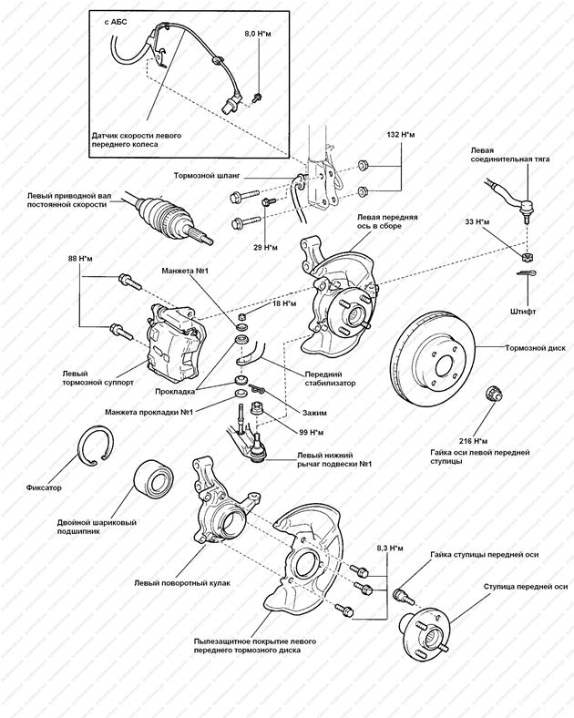 Ступица задняя geely mk