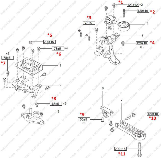 подушки двигателя Great Wall Hover H6, подушки двигателя Грейт Вол Ховер Н6, подушки двигателя Great Wall Haval H6, подушки двигателя Грейт Вол Хавал Н6