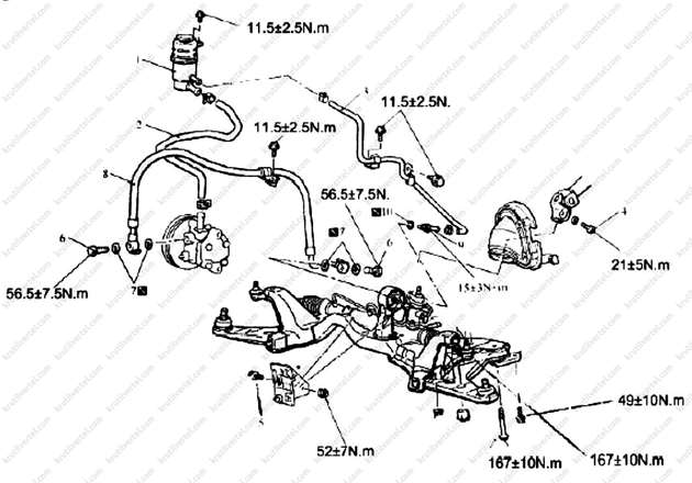 магистрали системы гидравлического усилителя рулевого управления Hafei Simbo с 2005 года, магистрали системы гидравлического усилителя рулевого управления Хафей Симбо с 2005 года