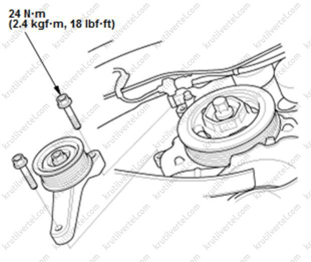 Honda crv приводной ремень