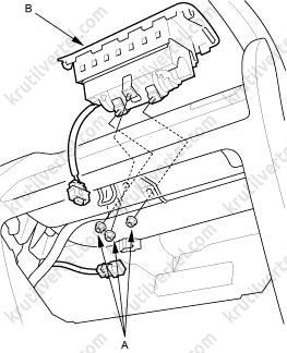 модуль подушки безопасности пассажира Honda Stream, модуль подушки безопасности пассажира Хонда Стрим