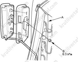 модуль боковой подушки безопасности Honda Stream, модуль боковой подушки безопасности Хонда Стрим