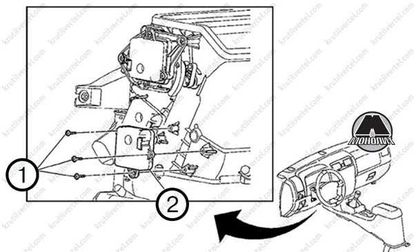 замена приводного устройства термоклапана Hummer H3, замена приводного устройства термоклапана Хаммер Н3 Альфа