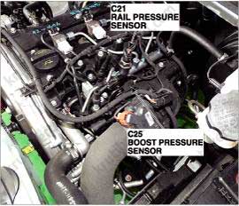 датчик давления в топливной рампе Hyundai H350 с 2015 года, датчик давления в топливной рампе Хюндай Х350 с 2015 года